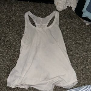lululemon white raceback tank top